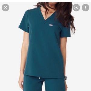 Caribbean blue figs scrub top. Color no longer available.